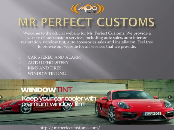 Mr Perfect Customs