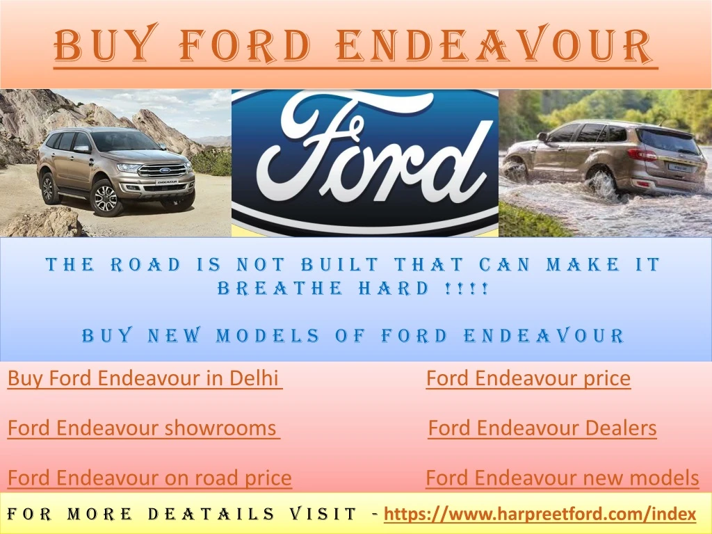 buy ford endeavour