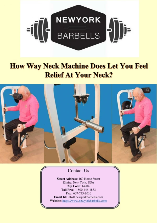 How Way Neck Machine Does Let You Feel Relief At Your Neck?