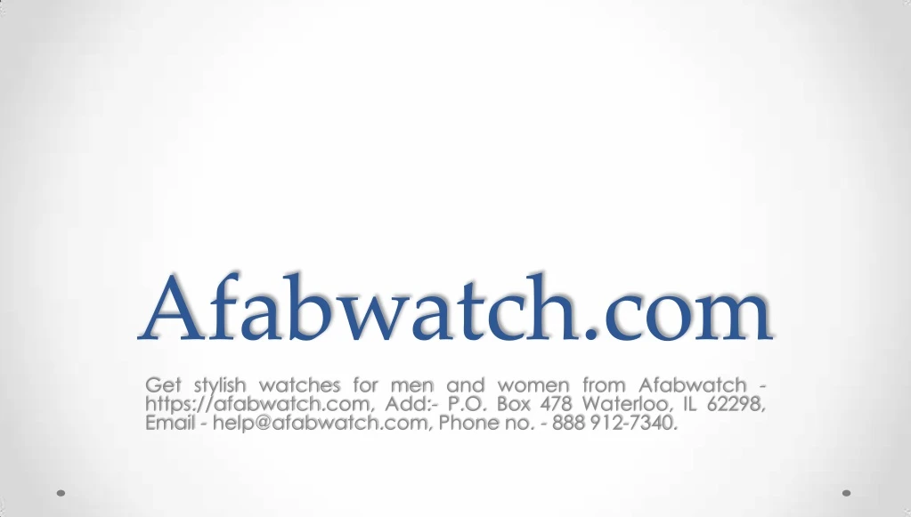 afabwatch com get stylish watches