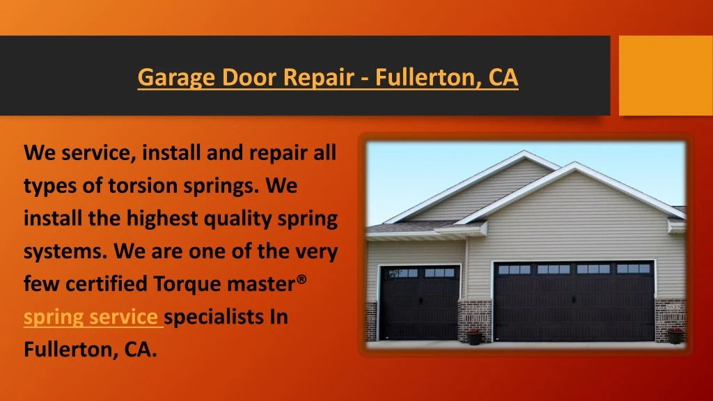 garage door repair fullerton ca