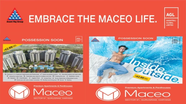 Anant Raj Maceo Residential Apartments in Gurgaon Sector 91