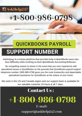 QuickBooks Payroll Support Phone Number - slide 1