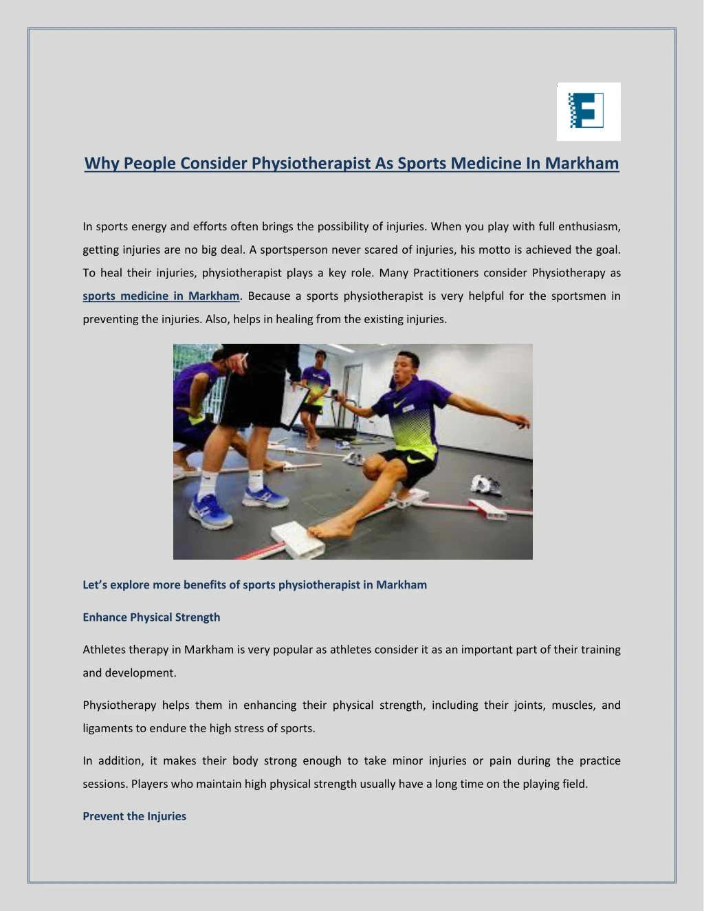 why people consider physiotherapist as sports