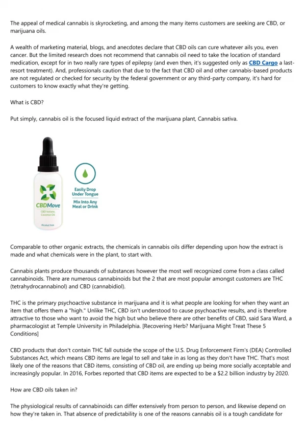 All You Required to Know Concerning CBD Oil