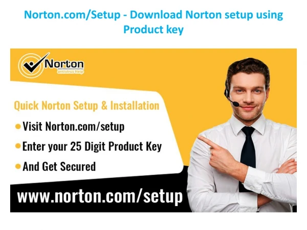 Norton.com/Setup - Download Norton setup using Product key