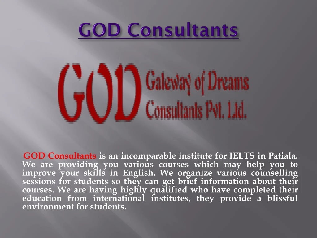 god consultants