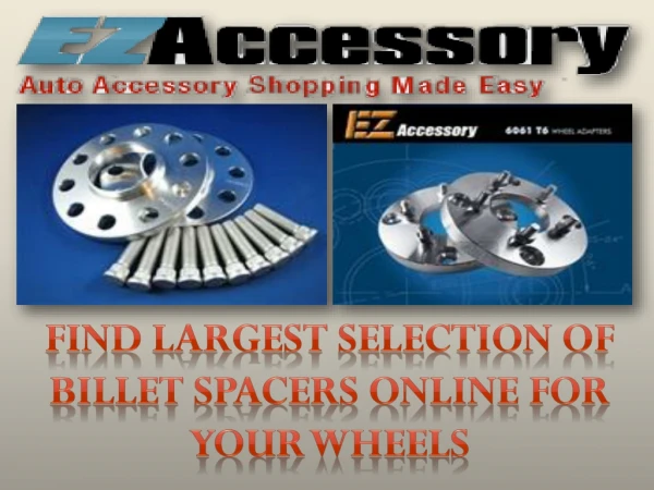 Find largest selection of billet spacers online for your wheels