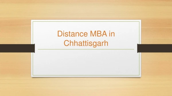 Distance MBA in Chhattisgarh | MIT School of Distance Education