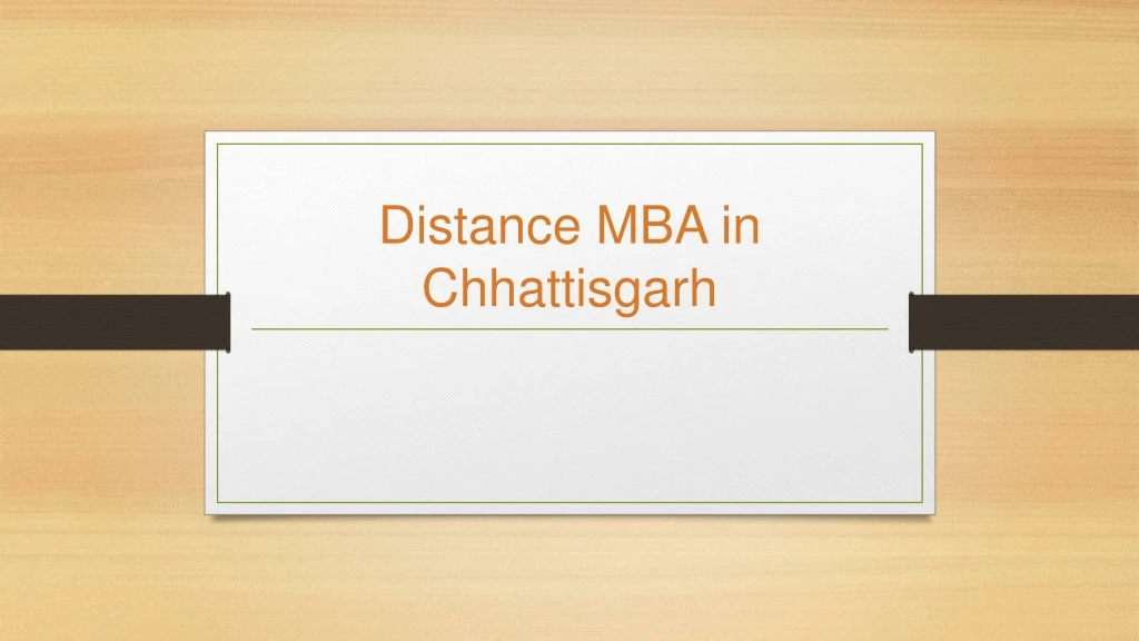 distance mba in chhattisgarh