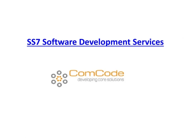 Ss7 software development services