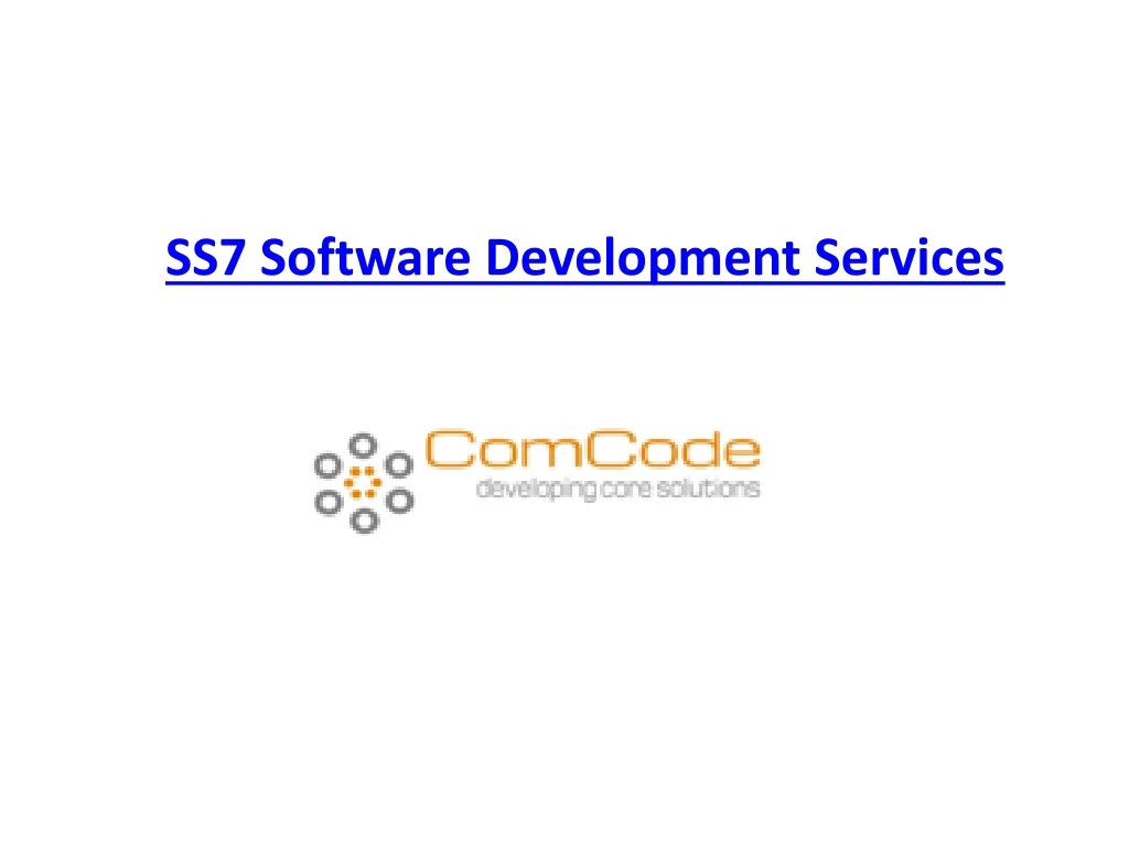 ss7 software development s ervices
