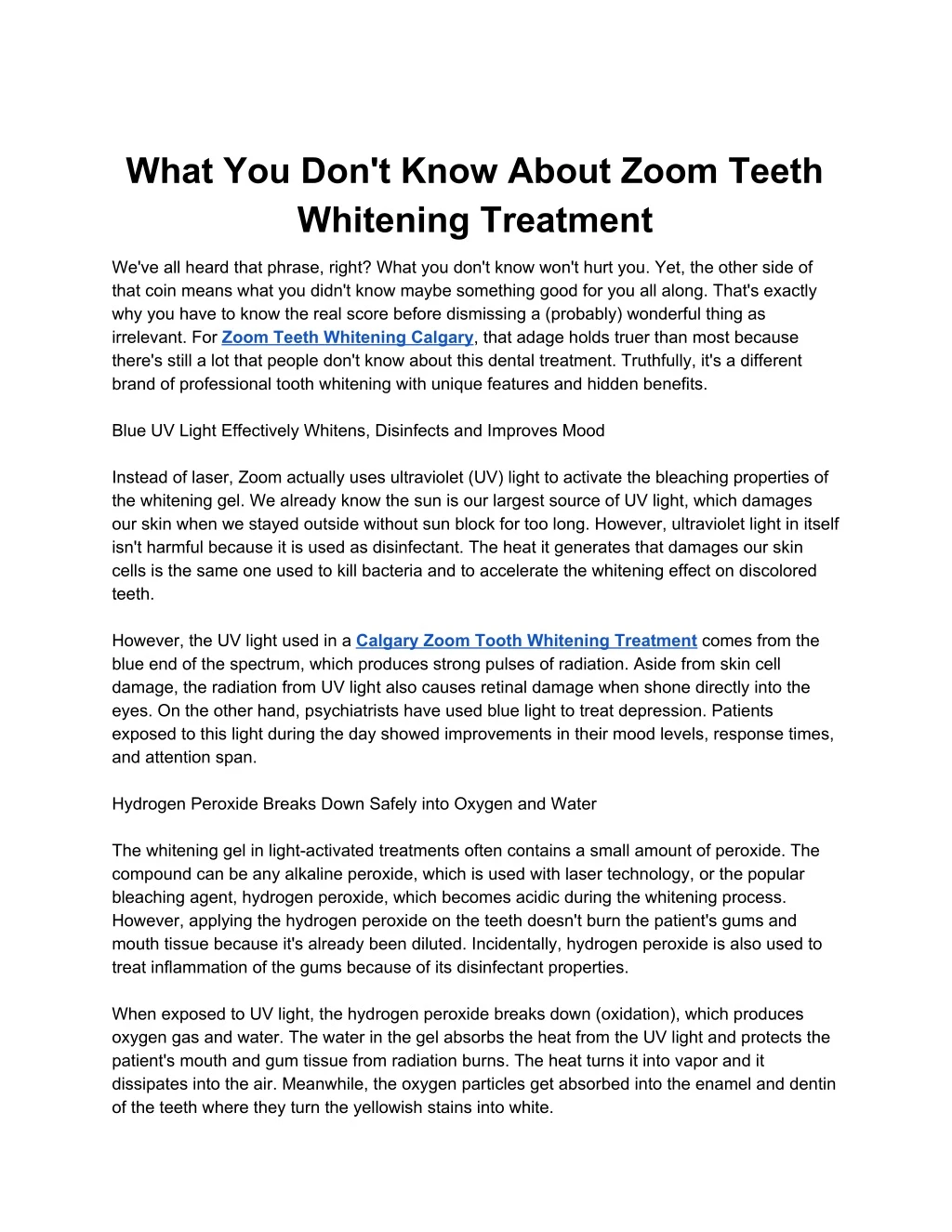 what you don t know about zoom teeth whitening