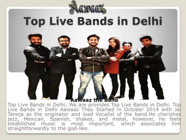 Top Live Bands in Delhi | Best | Top 10 Top Live Bands in Delhi