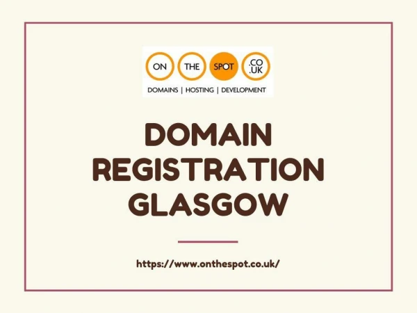 Domain Registration Glasgow