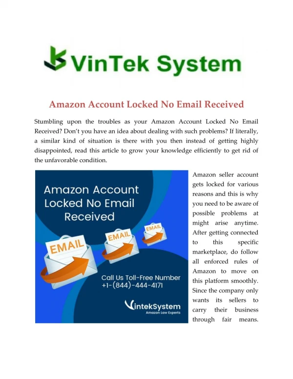 Amazon Account Locked No Email Received