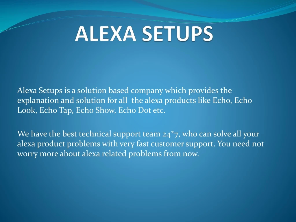 alexa setups