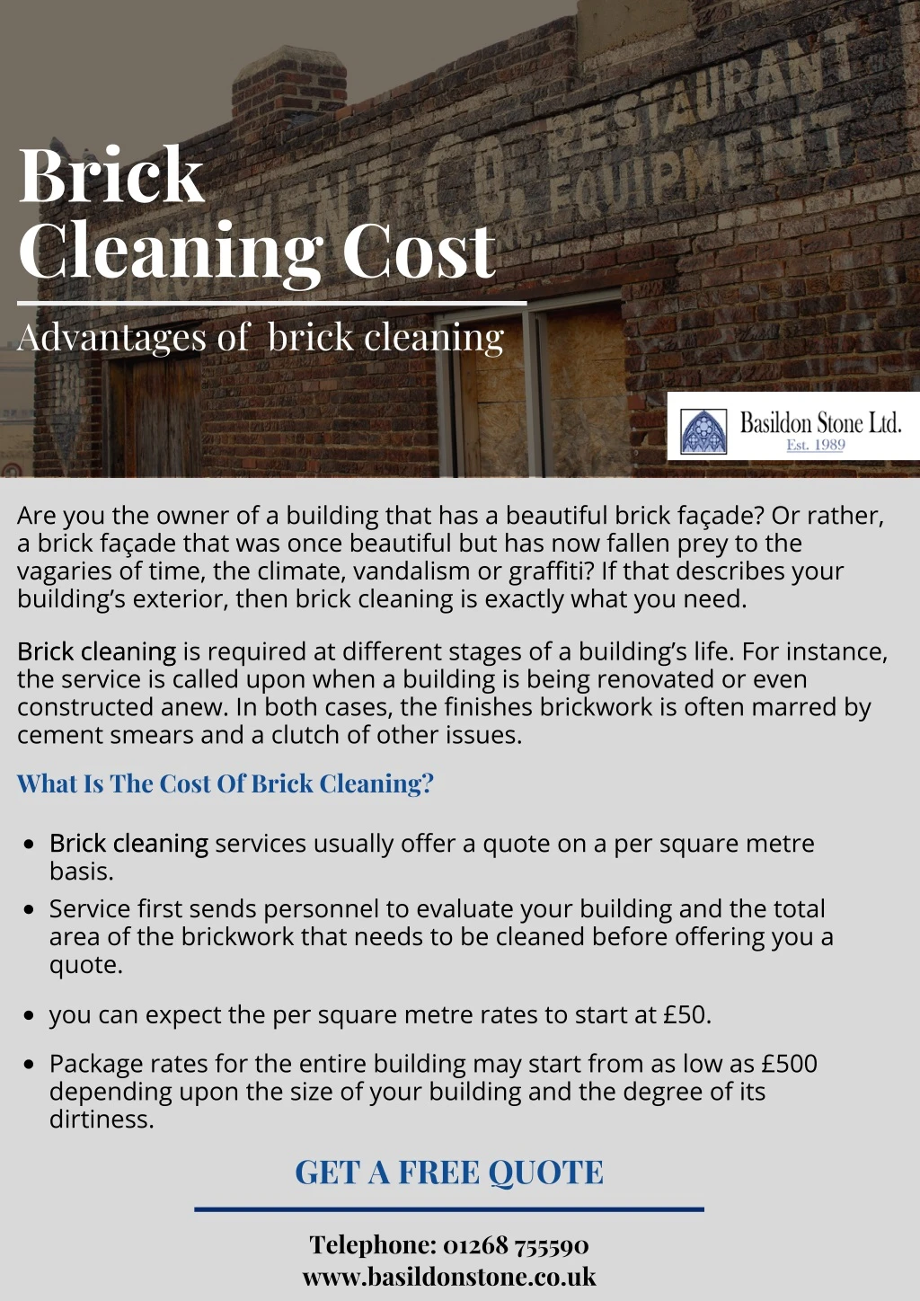 brick cleaning cost advantages of brick cleaning