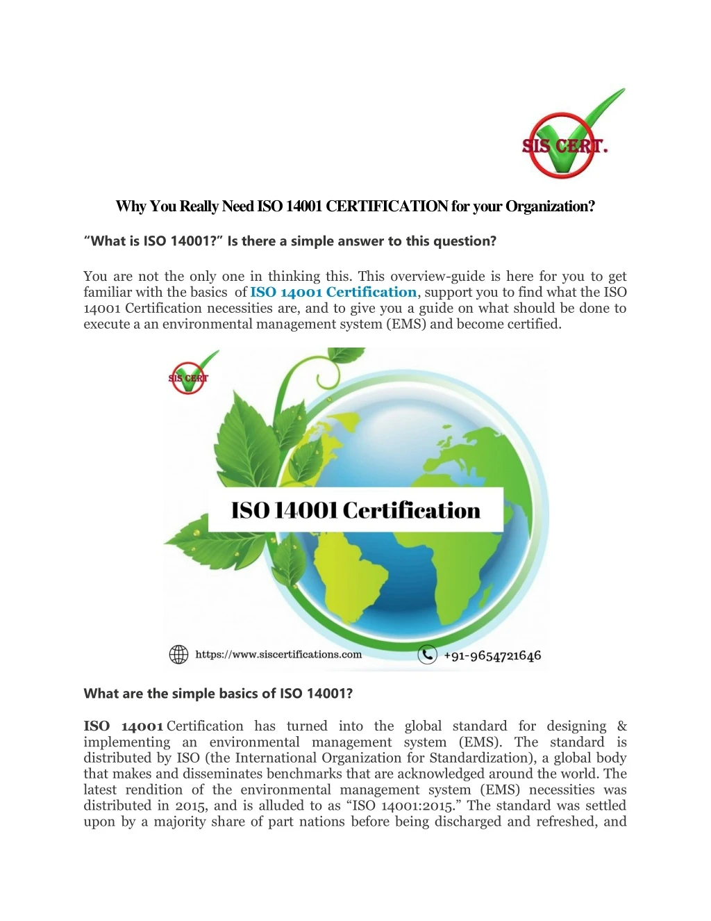 why you really need iso 14001 certification