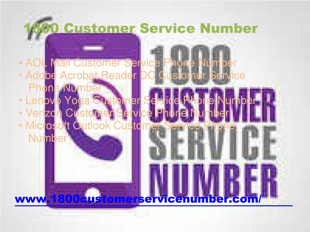 1800 customer service number