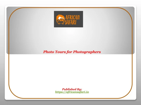 Photo Tours for Photographers