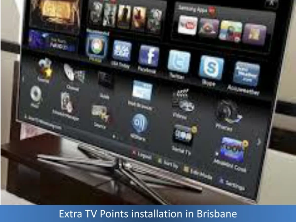 Extra TV Points installation in Brisbane