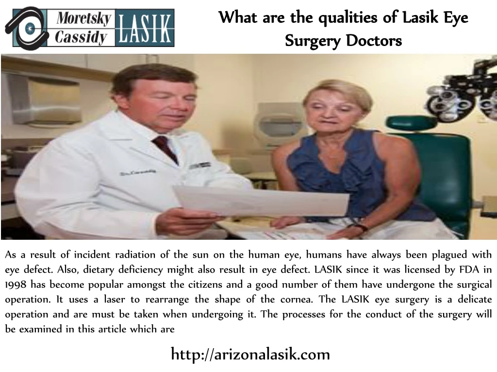 what are the qualities of lasik eye surgery