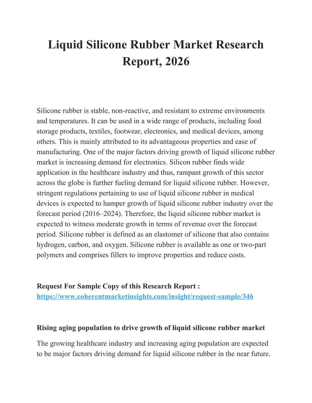 liquid silicone rubber market research report 2026