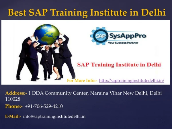 SAP Training institutes in Delhi