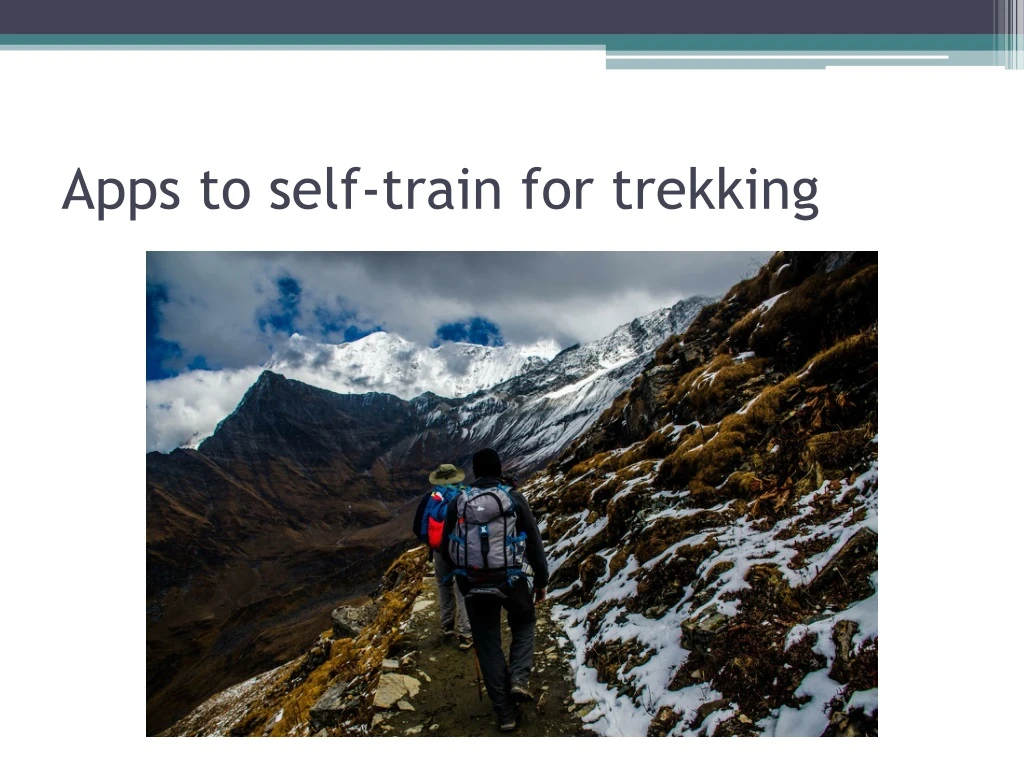 apps to self train for trekking