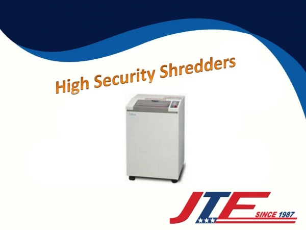 High Security Shredders|Jtfbus.com