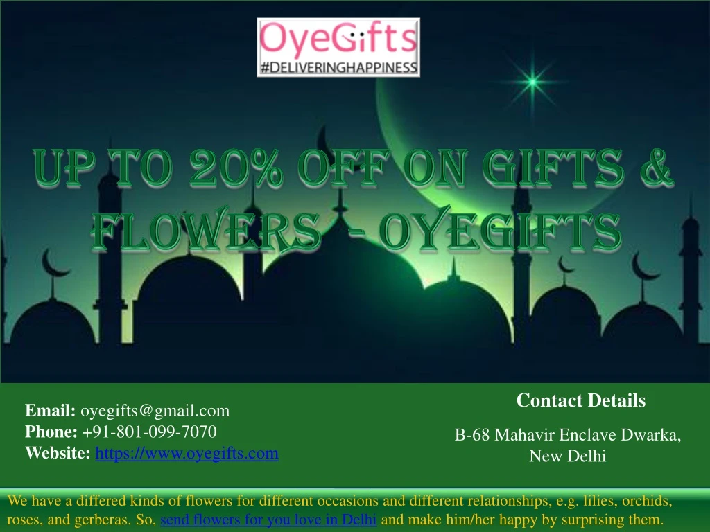 up to 20 off on gifts flowers oyegifts