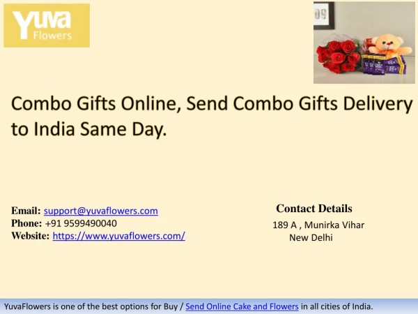 Combo Gifts Online: Send Combo Gifts Delivery to India Same Day @ Best Price | Yuvaflowers