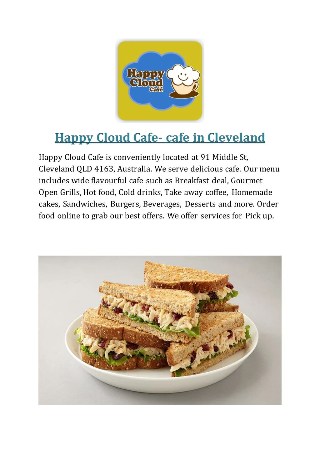 happy cloud cafe cafe in cleveland