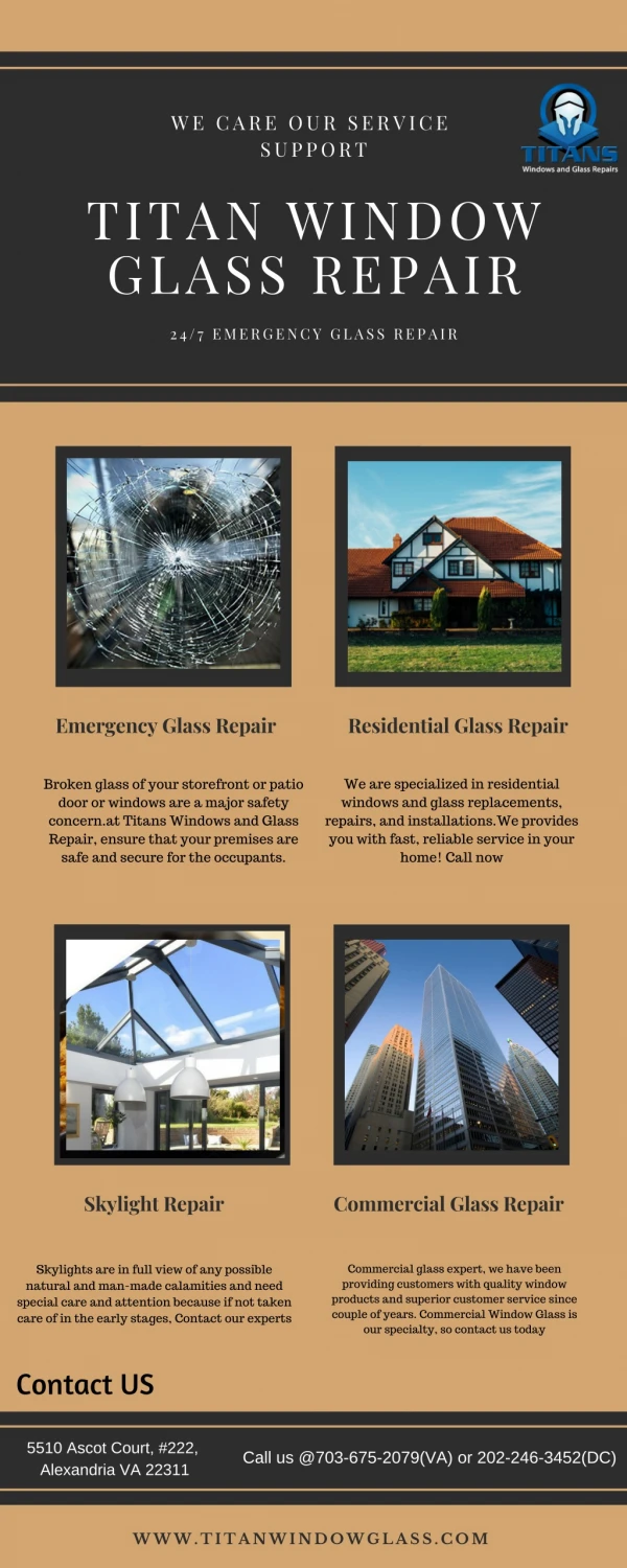 Same day Emergency Glass Repair Service | Titan Window Glass