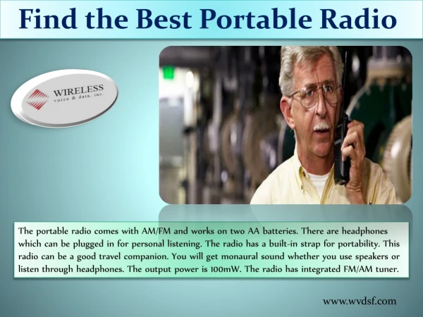 Find the Best Portable Radio