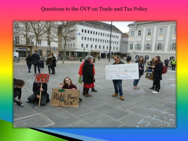 Questions to the ÖVP on Trade and Tax Policy