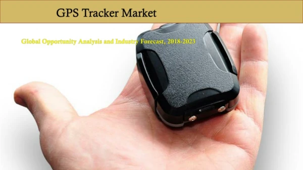 GPS Tracket Market PDF