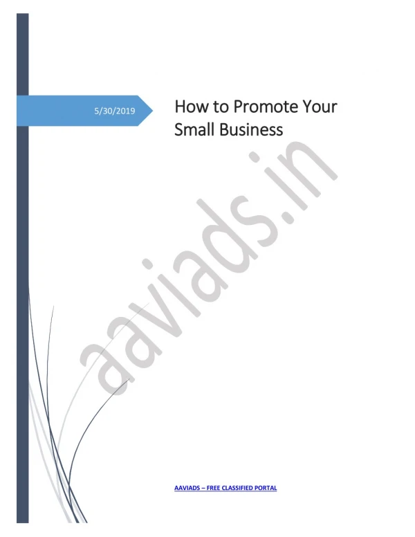 How to Promote Your Small Business