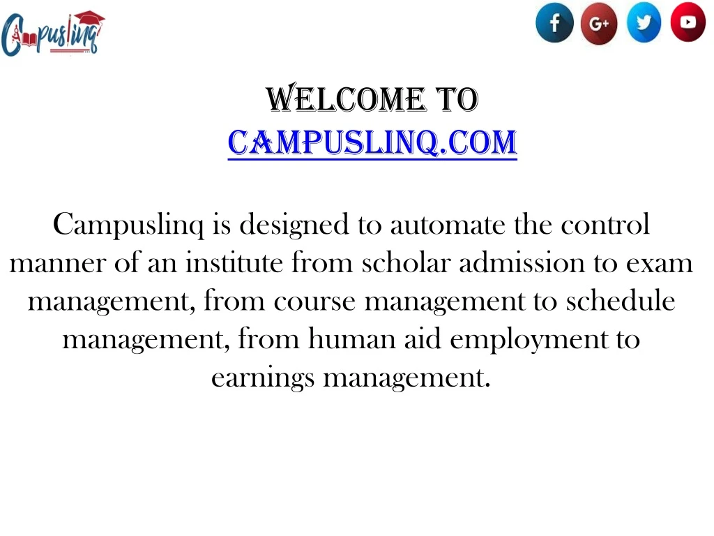 welcome to campuslinq com