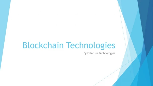 Blockchain Development Services | Blockchain Services | Eclature