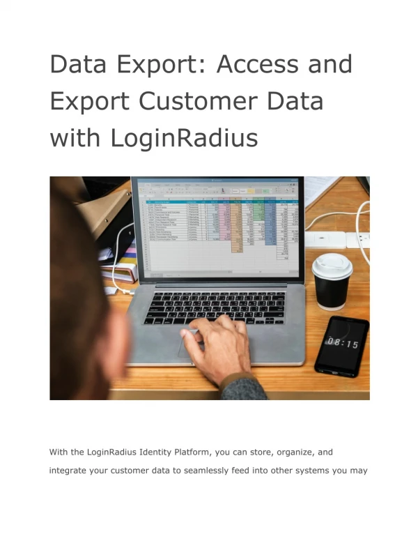 Data Export: Access and Export Customer Data with LoginRadius