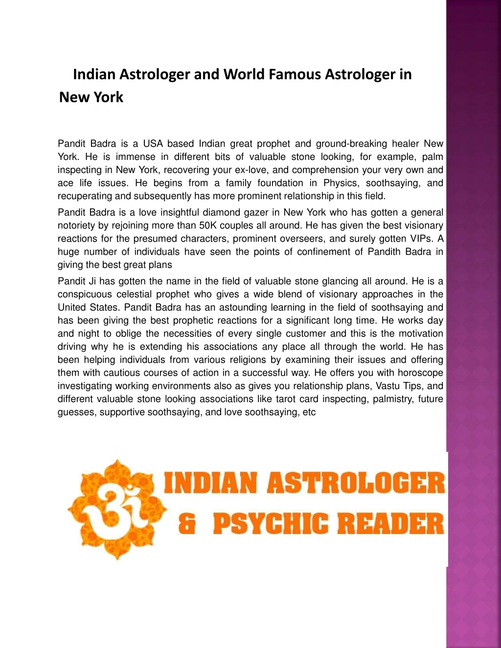 indian astrologer and world famous astrologer
