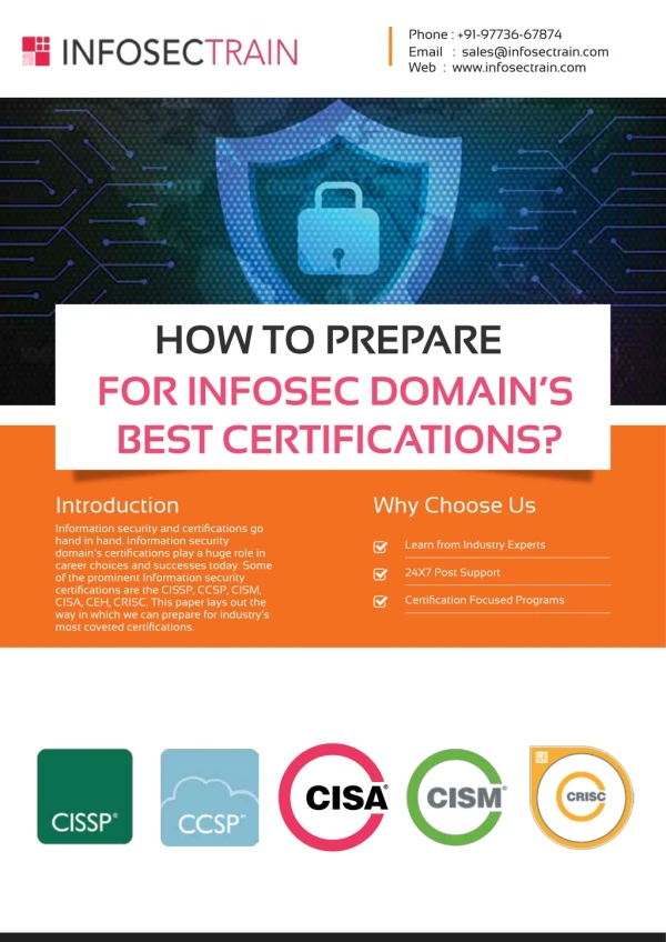HOW TO PREPARE FOR INFOSEC DOMAIN’S BEST CERTIFICATIONS