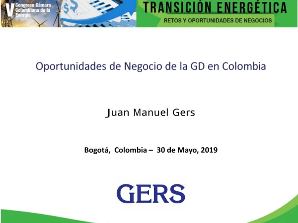 Oportunidades de negocios de la GD en Colombia