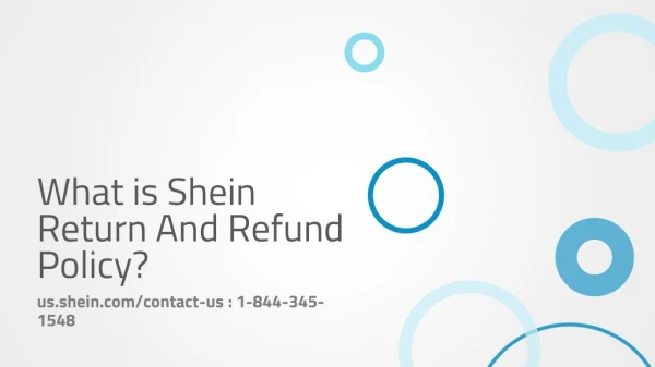 What is Shein Return And Refund Policy?