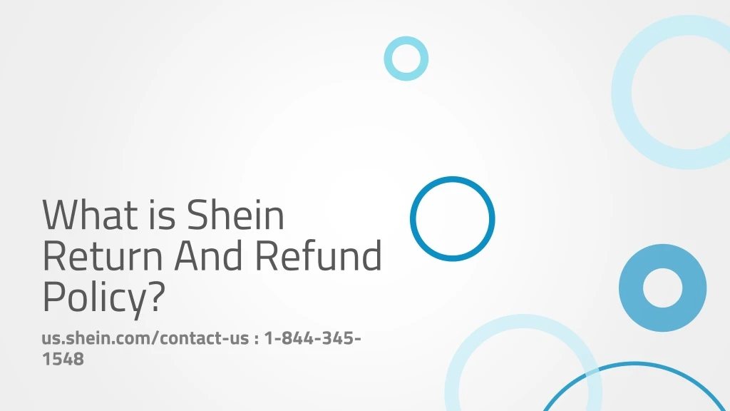 what is shein return and refund policy