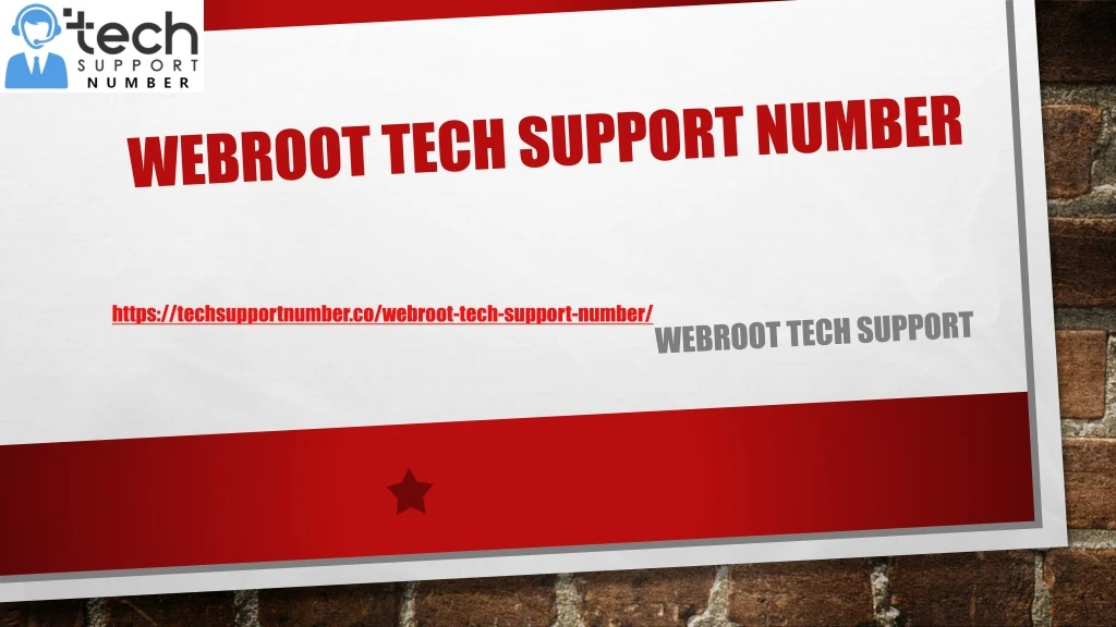 webroot tech support number
