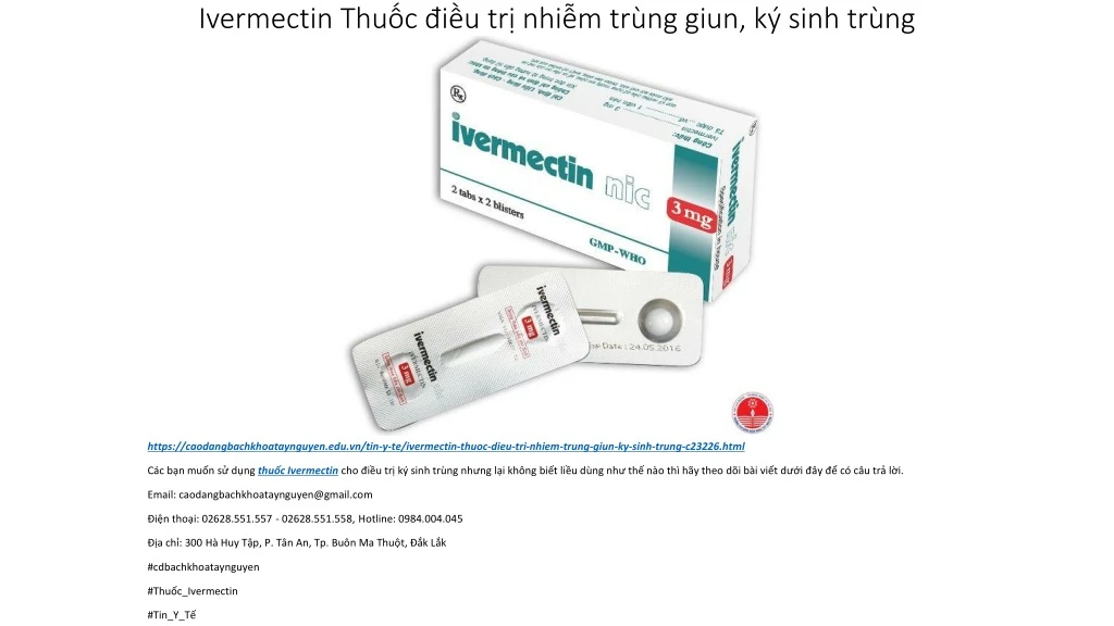 ivermectin thu c i u tr nhi m tr ng giun k sinh tr ng