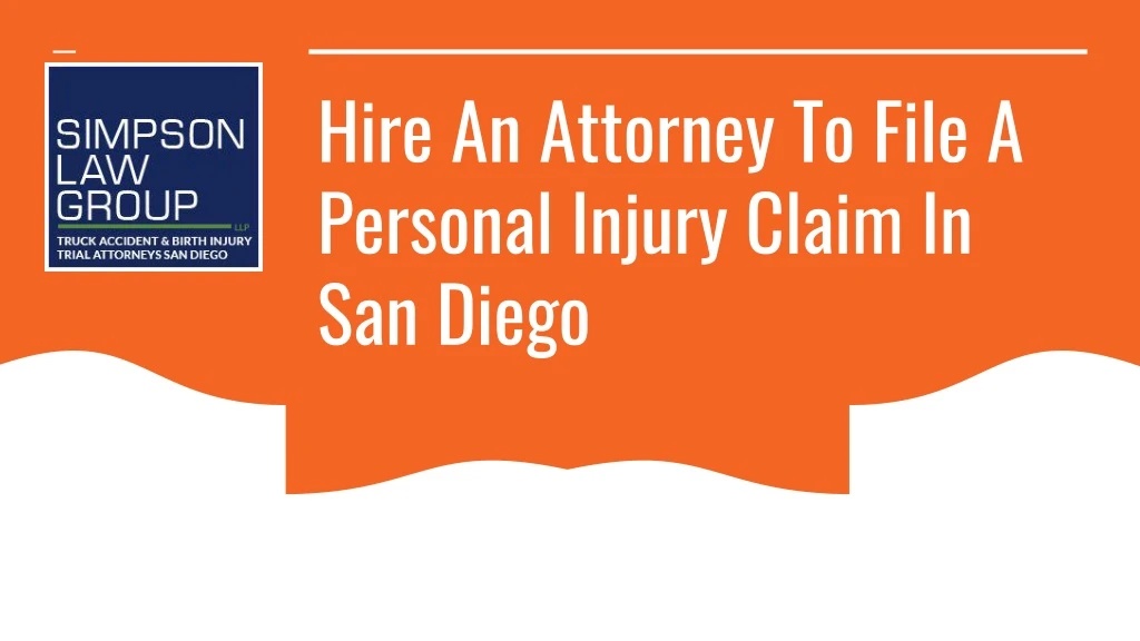 hire an attorney to file a personal injury claim